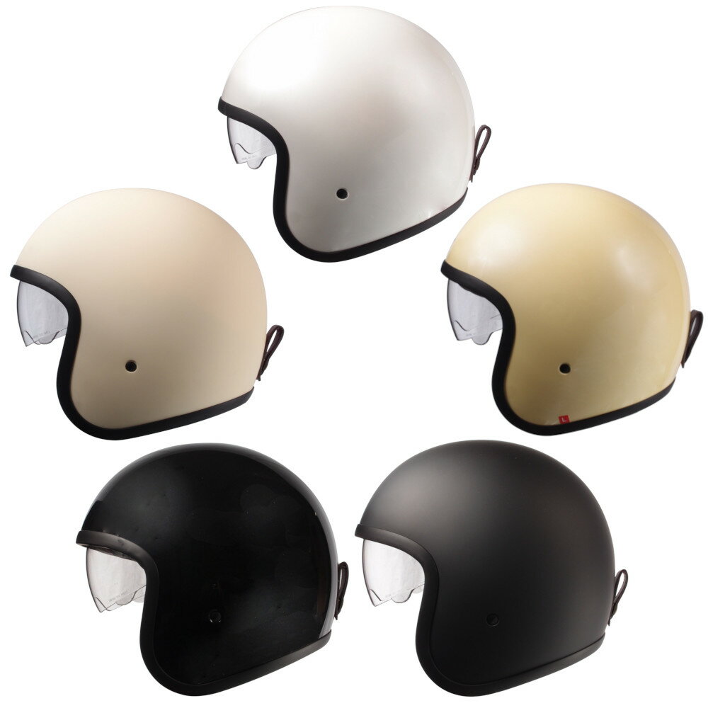 CREST ジェットヘルメット/スタイリッシュインナーバイザー付きパイロットヘルメット SG/PSCマーク付き クロムJ バイクヘルメットオシャレ かっこいい クレストレデイース 大きいサイズもあり パールホワイト XL(61～62cm)