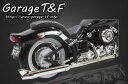 ドラッグスター400/クラシック(キャブ仕様) 2in1クラシックマフラー(ステンレス)タイプ3 ガレージT&F