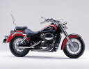 シャドウ400(SHADOW)NC34 ドラッグマフラー スラッシュカットTYPE2 ステンレス製 HURRICANE(ハリケーン)