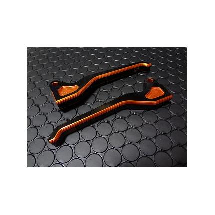 KN デュアルカラーレバー(ブラック/オレンジ) KN企画 TA01 ジャイロUP(2ST)・TA02 ジャイロキャノピー (2ST)・TA03 ジャイロキャノピー(4ST)等