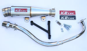 GP-R テーパー スリーピースマフラー ステンレス PCX125（JF28-10～） K2-tec（ケイツーテック）