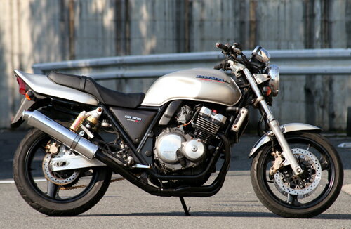 CB400SF（NC31/NC39） Aria ステンレスサイレンサー TypeS（スラッシュエンド）スリップオン リアライズレーシング（RealizeRacing）