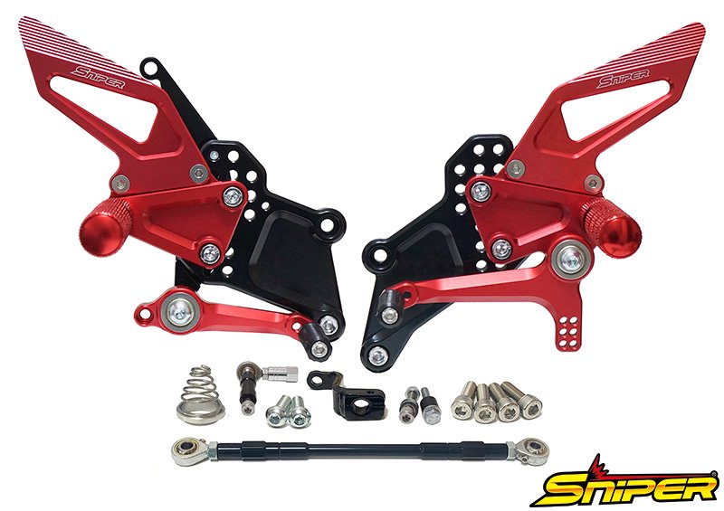 YZF-R25 ストリート用 バックステップ レッド ABS対応 SNIPER（スナイパー）