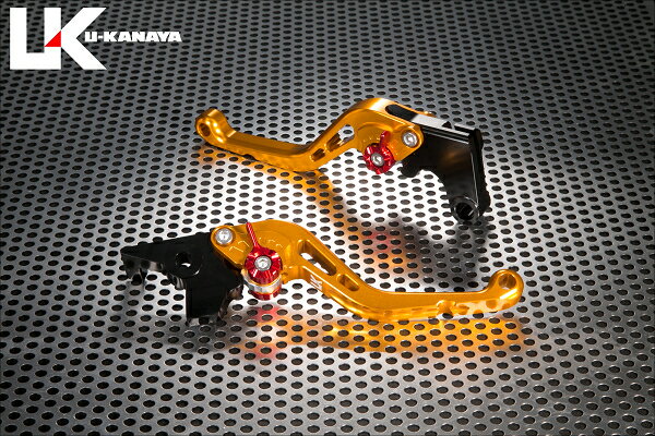 TRIUMPH DAYTONA955i（04～06年） スタンダードタイプ ショートアルミビレットレバーセット（ゴールド） U-KANAYA