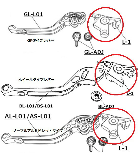 GB250（クラブマン） 補修用 アルミビレットレバー取付アタッチメント クラッチ側 U-KANAYA