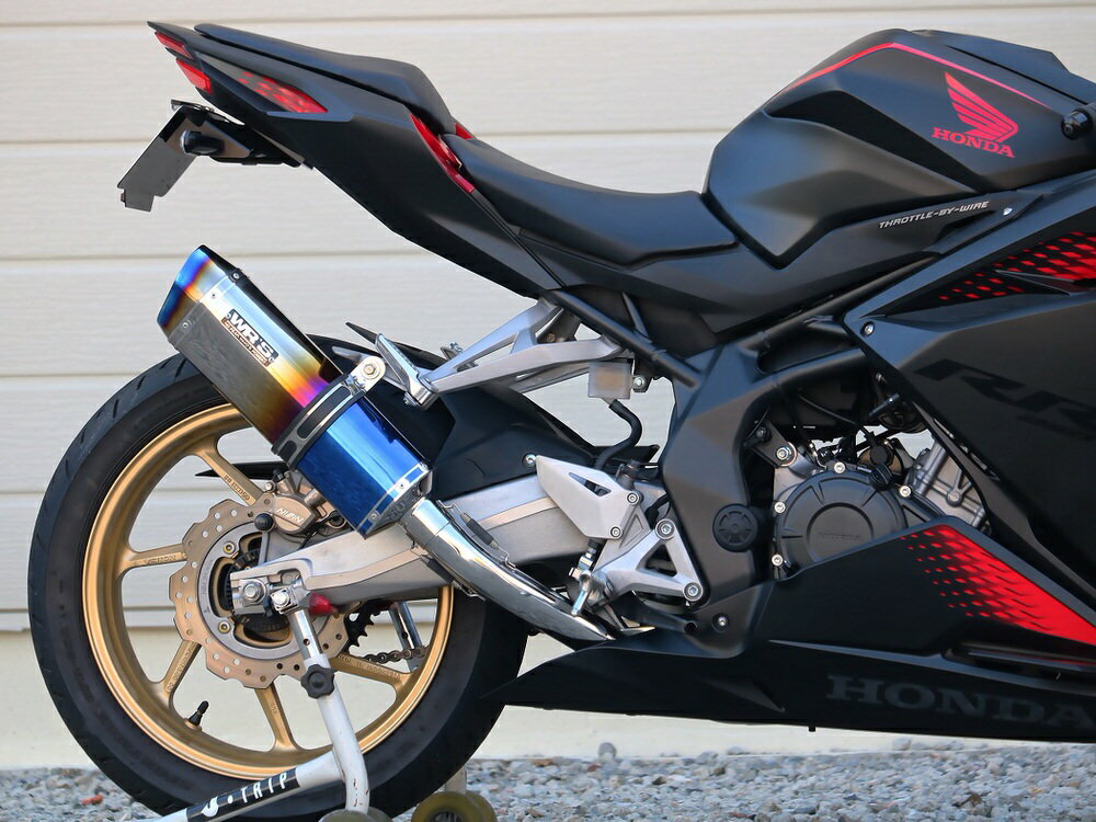 CBR250RR（20年） SS-OVALフルエキゾースト マフラー 焼き色チタンサイレンサー仕様 WR'S（ダブルアールズ）