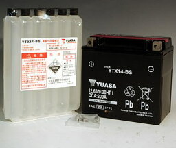 <strong>ワルキューレ</strong>（VALKYRIE）SC34 YTX14-BS（YTX14-BS互換）メンテナンスフリー<strong>バッテリー</strong> 液入り充電済 台湾ユアサ