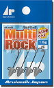 アルカジック 25413 ヘッド マルチロック NSブラック 1.5g-#4 メバル鈎ベース 本体4本入り 釣り 海釣り 釣り針 シンカー オモリ ジグヘッド メバリンング