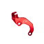 ZETA ジータ ダートフリーク ZE94-0151 クラッチケーブルガイド CRF450'15- レッド 赤