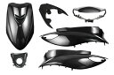 ヤマハ ジョグ【SA36J/SA39J】外装6点セット エンブレム付き 黒【外装セット】【ブラック】【ZR】【JOG】【jog】 バイクパーツセンター