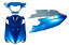 スズキ アドレスV125/G CF46A/CF4EA 外装カウルセット 3点 青 ブルー AddressV125/G 塗装済 外装セット バイクパーツセンター
