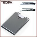 『ドイツ トロイカ ビジネス カードケース カードクリップ TR-CDC15-06/TI』【3000円以上送料無料】【TROIKA カードケース カード入れ 名刺入れ 縦長】