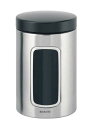 【送料無料】『ブラバンシア キャニスター 窓付き マット FPP 1.4L』【smtb-K】※brabantia