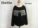 SALE! 30%OFF!! 2019秋冬【BeBe ベベ】グレンチェックリボントレーナー:120cm〜140cm :1107-17007