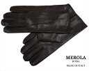 メンズ レザーグローブ 革 手袋 ナポリ創業のクラシコイタリアの老舗ブランド! MEROLA≪メローラ≫MADE IN ITALY ナパレザー イタリア製レザーグローブ≪カシミヤライニング≫〜made in Italy〜イタリア製革グローブ≪送料無料≫