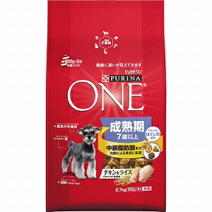 愛犬用総合栄養食ピュリナワン　ドッグ　成熟期　7歳以上　チキン＆ライス　2.7kgお取り寄せ商品となる為、お届けまでに1週間〜10日程度掛ります。キャンセル・変更不可