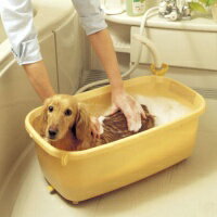 シャワーに便利♪小型犬専用のバスタブです！ペット用バスタブ　BO-600E　イエローお取り寄せ商品となる為、お届けまでに1週間〜10日程度掛ります。キャンセル・変更不可