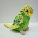【太洋産業】ぬいぐるみ セキセイインコ グリーン (インコ オウム 鳥 鳥グッズ)