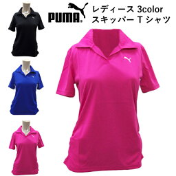 プーマ レディース トップス カジュアル PUMA 824939 半袖 スキッパーTシャツ | ジム フィットネス