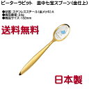 ピーターラビット ティースプーン 金メッキ 皿中七宝 PR-0111 A柄 12本までヤマトDM便対応品 送料無料