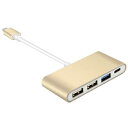 USB-C USB 3.0 HUB ハブ アダプター ゴールド