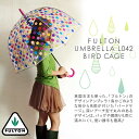 FULTON(フルトン) UMBRELLA L042 BIRD CAGE アンブレラ 傘 かさ UMBRELLA ビニール傘 レディース 女性用 クラシック コンサバ カジュアル ガーリー 花柄 水玉 ドット レイングッズ 02P25Oct14
