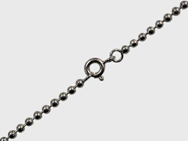 シルバーネックレス ボールチェーン【2.0mm幅 50/55/60cm】【シルバー925】（シルバーチェーン/メンズアクセサリー/レディースアクセサリー）【楽ギフ_包装】【メール便送料無料】