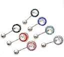 ジュエル バナナバーベル/へそピアス サージカルステンレス【16G/1.2mm】(ボディーピアス/ボディピアス)イヤーロブ/トラガス/インナーコンク/ナベル/ネイプ/14ゲージ