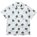 送料無料 NINE RULAZ LINE ナインルーラーズ LIP Cherry Aloha Shirt 半袖 シャツ NRAW17-005 モノトーン