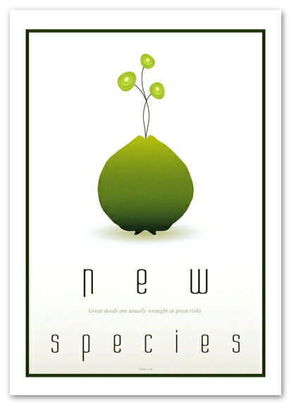 A2サイズ ポスター 【New Species】インテリア/アート/物体デザイン