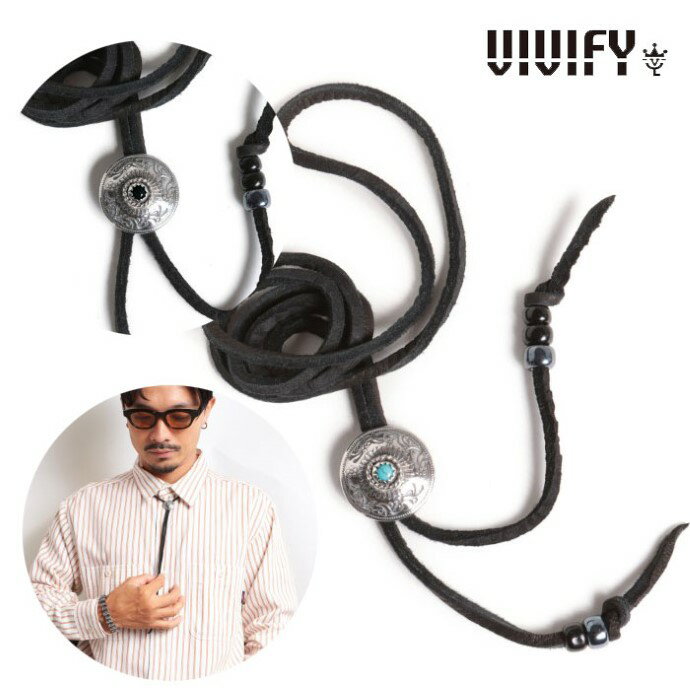 【VIVIFY 正規店】VIVIFY ビビファイ ループタイ ネックレス Phoenix 50 Sen Coin Loop Tie with Stone