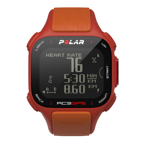 【あす楽】ポラール RC3 GPS HR レッド/オレンジ ハートレイトモニター 心拍計付き腕時計 POLAR RC3-GPS-HR-rd/or（心拍センサー付き）90047386 安心の国内正規品で2年保証付 28571