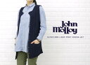 ■【10003665】JOHN MOLLOY(ジョンモロイ) ALPACA ARAN U-NECK FRONT OPENING VEST・NJM0873-0341102【レディース】//