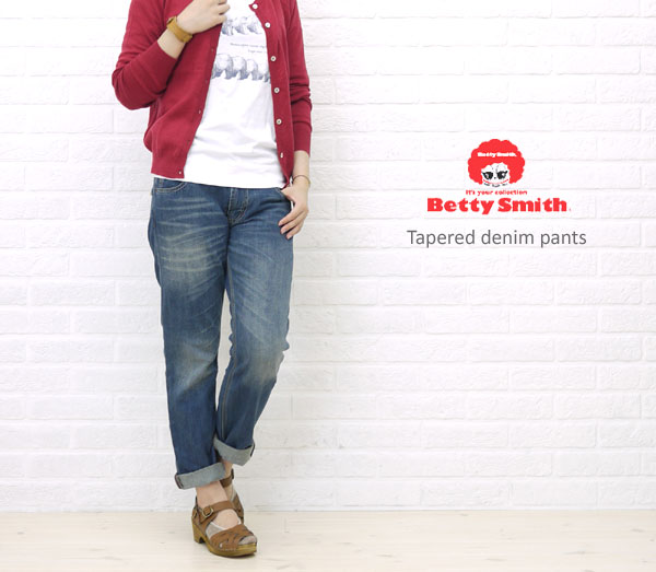 【10019275】 Betty Smith ベティスミス ベティースミステーパードパンツ・BAB1028-1981201//