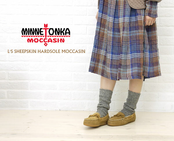 ■【10002389】MINNETONKA(ミネトンカ) L'S SHEEPSKIN HARDSOLE MOCCASIN・3441-0341102【レディース】【RCPmara1207】