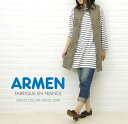 ■【10016215】ARMEN(アーメン) SHIRTS COLLAR NO/SL COAT・NAM0502-0341201【レディース】//