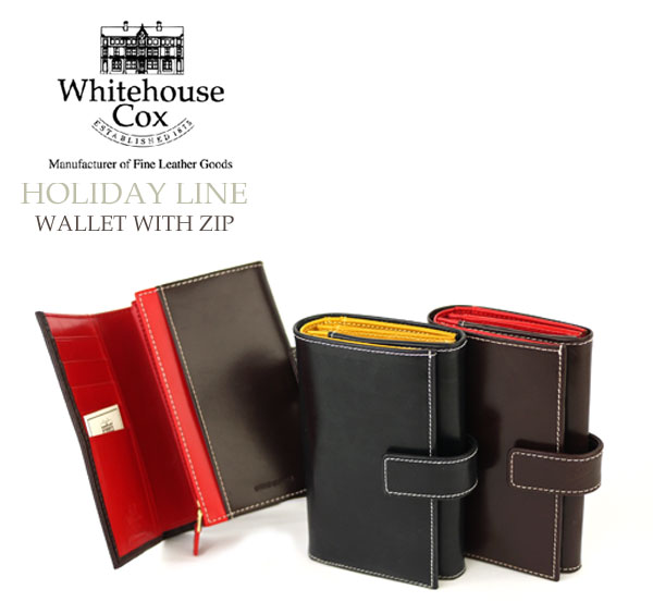 @yz2g[J[̃zfCEC1228ēׁWHITE HOUSE COX(zCgnEXRbNX) WALLET WITH ZIP..