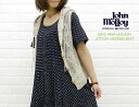 【送料無料】■【10017110】JOHN MOLLOY(ジョンモロイ) 2END ARAN & PLAIN STITCH HOODED VEST・NJM0901-0341101【レディース】【RCPmara1207】