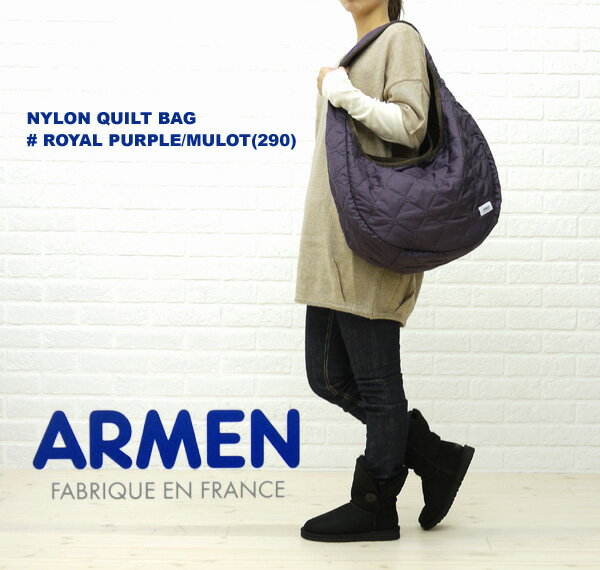 ■【2F-10013136】ARMEN(アーメン) NYLON QUILT BAG・NAM1051-0341102【レディース】//