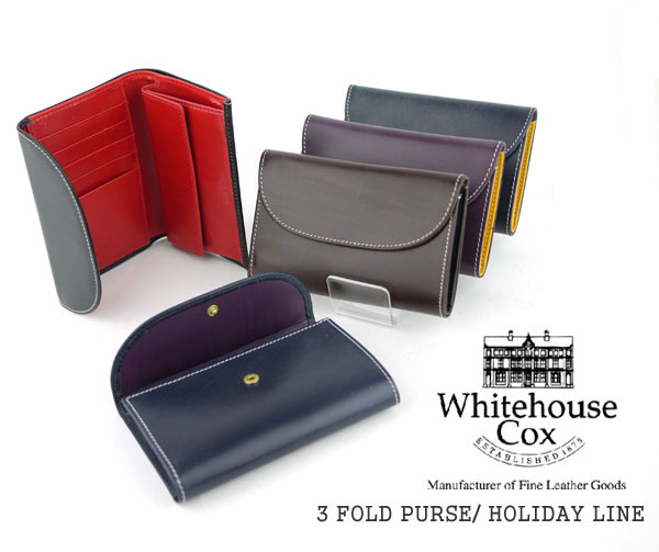 【10005255】WHITE HOUSE COX(ホワイトハウスコックス) 3 FOLD PURSE(HOLIDAY LINE)・S7660-1831102【レディース】//