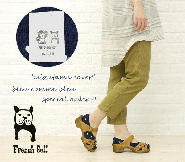 【10012942】BCB別注＊French Bull(フレンチブル) コットン フットカバー ソックス “mizutama”・BLU-229-1851201-WKNCSTY001【m2】【レディース】【RCPmara1207】