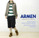 ■BCB別注＊ARMEN(アーメン) コットン ポリエステル キルティング シャツカラージャケット・NAM0604-0341202店内全品ポイント14倍★BCB別注＊ARMEN(アーメン) コットン ポリエステル キルティング シャツカラージャケット・NAM0604