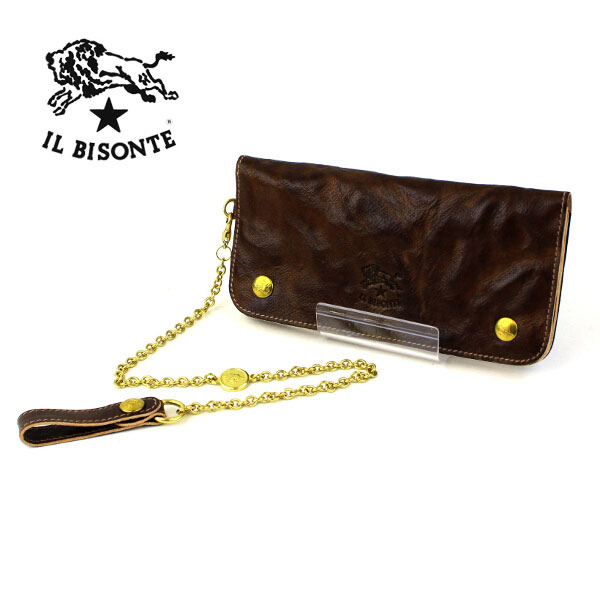 IL BISONTE(イルビゾンテ)STRバケッタレザーチェーン付き長財布・5432410640-0061302【レディース】【楽ギフ_包装】【小物】【--】