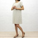 【クーポン利用で20%OFF】【クレスピ Crespi】コットン ポリエステル 半袖 切替 ワンピース・104-1401-1791401【レディース】【動画あり】【ワンピース・チュニック】【last_1】【◎】