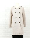 【クーポン利用で20%OFF】【トラーナ TRANNA】コットン ダブルボタン カーディガン ニットジャケット・98-7765-1221501【レディース】【◎】