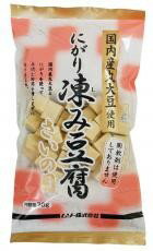 国内産・凍み豆腐　さいの目 70g ムソー国内産丸大豆とにがりを使用した一口サイズの凍り豆腐です。膨軟剤を使用していないので、多少歯ごたえのある、昔ながらの食感です。