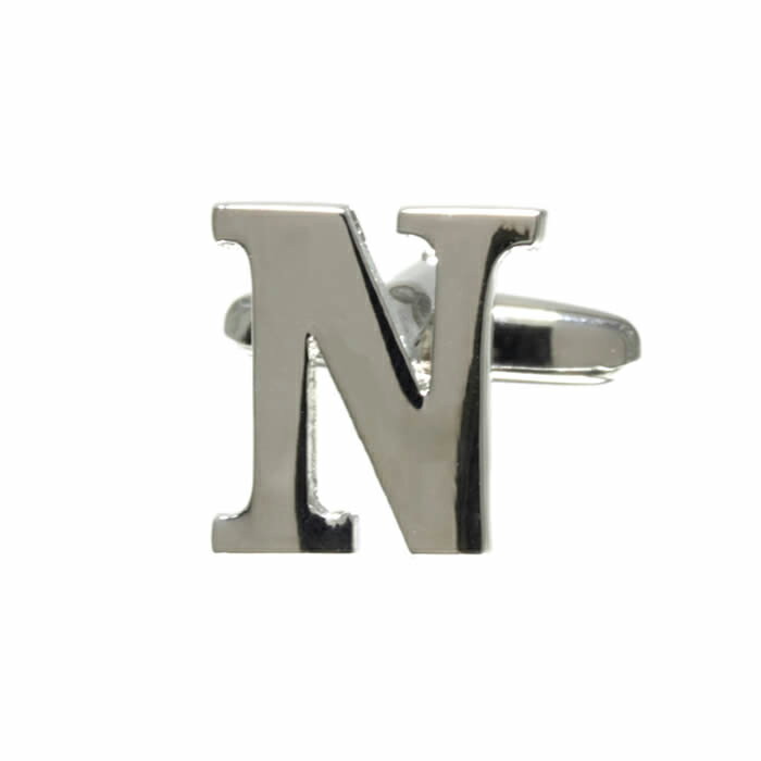 【メール便可5】アルファベットN イニシャル ※バラ売りカフスボタン cufflinks …...:blitz-style:10042877