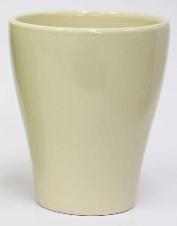 ミニ観葉植物 用　外容器鉢（陶器鉢）「ロングタイプ」 アイボリー