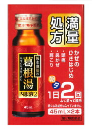 【第2類医薬品】【1ケース分】【36個セット】<strong>阪本漢法</strong>の<strong>葛根湯</strong>内服液2　45mL×2本入×36個セット　【正規品】【t-5】