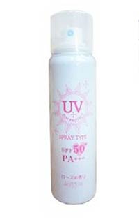 ★即納！　　P’s スパ　 UVスプレー SPF50 PA+++ 　60g 【正規品】　紫外線対策【お買い得♪】気になる時にシュッとUV対策!!ローズの香りでうっかり日焼けも防げます☆